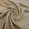 Jacketing Fabric Hounds Tooth Caramel Creams