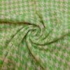 Jacketing Fabric Dog Tooth Lime Ivory