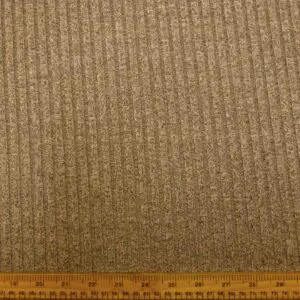Jersey Fabric Ribbed Knit Marl Whole Grain Mustard