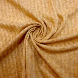 Jersey Fabric Ribbed Knit Sweet Honey