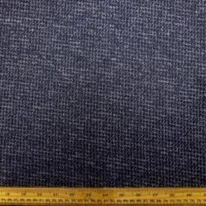 Jersey Fabric Ponte Roma Skirt Weight Dog Tooth Slate Grey