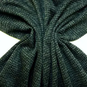 Jersey Fabric Ponte Roma Skirt Weight Dog Tooth Brussels Green
