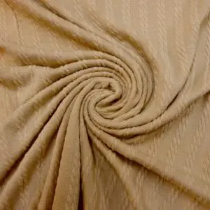 Jersey Fabric Cable Knit Crunchy Bar