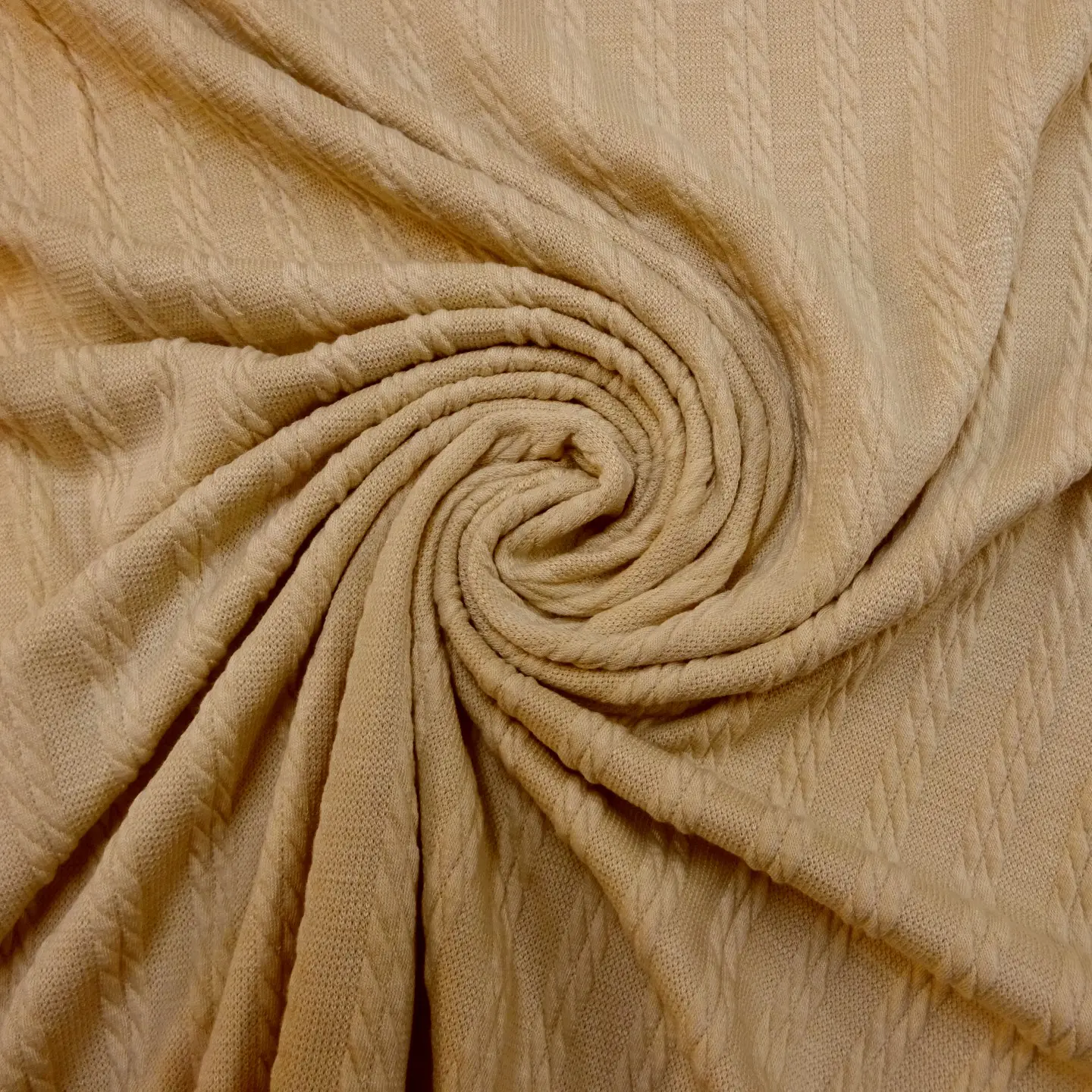 Jersey Fabric Cable Knit Crunchy Bar
