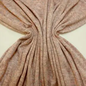 Jersey Knit Fabric Mottled Milkshake Pink