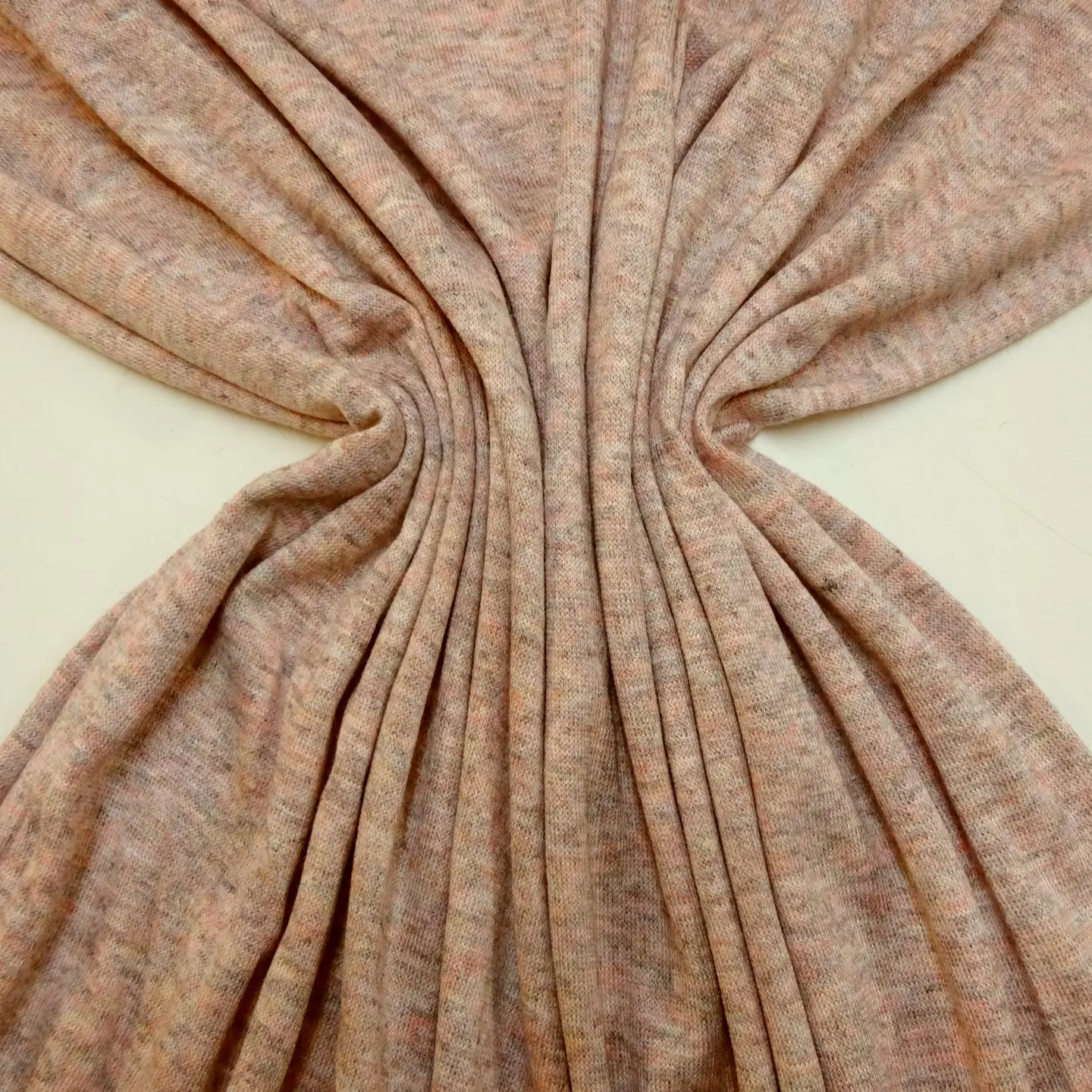 Jersey Knit Fabric Mottled Milkshake Pink