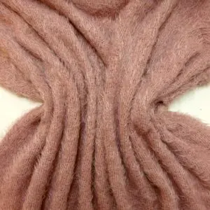 Jersey Fabric Soft Mohair Snuggly Woolly Feel Jersey Dusty Pink