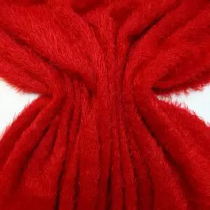 Jersey Fabric Soft Mohair Snuggly Woolly Feel Jersey Red