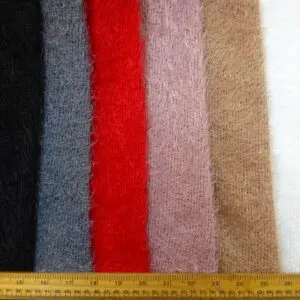 Jersey Fabric Soft Mohair Snuggly Woolly Feel Jersey