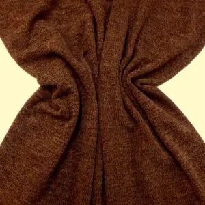 Jersey Fabric Soft Snuggly Woolly Rib Jersey Chocolate Brownie