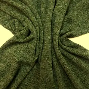 Jersey Fabric Soft Snuggly Woolly Rib Jersey Khaki Olive