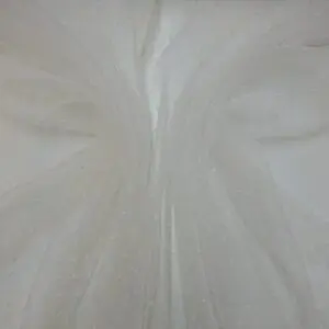 Organza Fabric 3D Dobby Spot Ivory