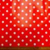 PVC Tabling Fabric Polka Dots Red