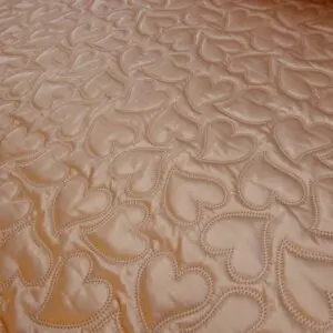Quilting Fabric Shiny Bianca Hearts Blush Pink