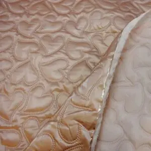 Quilting Fabric Shiny Bianca Hearts Blush Pink