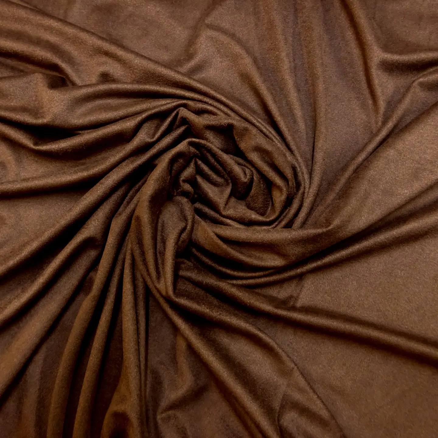 Suedette Fabric Shammy Suede Jersey Chocolate