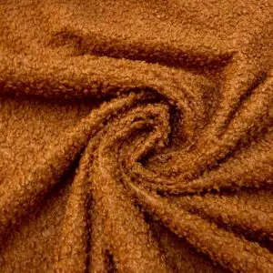 Bouclé Fabric Reversible Suedette Ginger