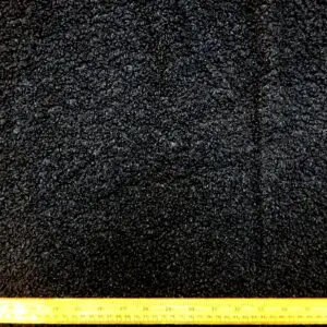 Bouclé Fabric Reversible Suedette Black