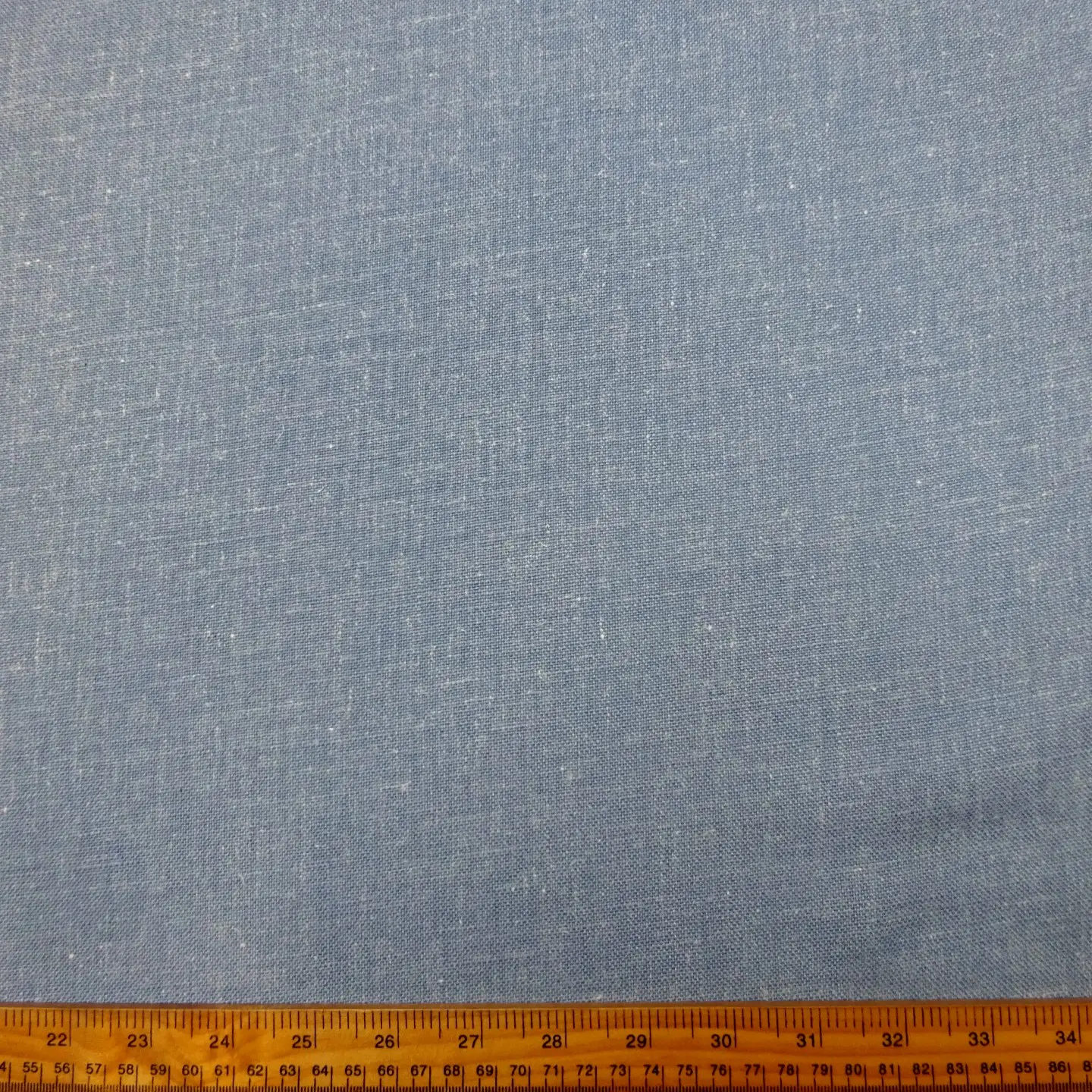 Suiting Fabric Linen Snow Drop Denim Blue