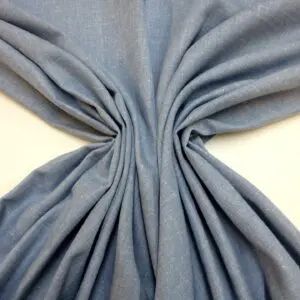 Suiting Fabric Linen Snow Drop Denim Blue