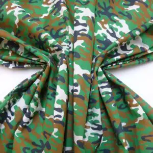 Polyester Cotton Fabric Camouflage Army Green