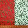 Christmas Cotton Fabric Exquisite Holly 2 With Gold Lacquer