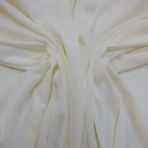 Cotton Fabric Creased White