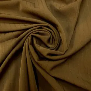 Suiting Fabric Self Stripe Caramel Beige