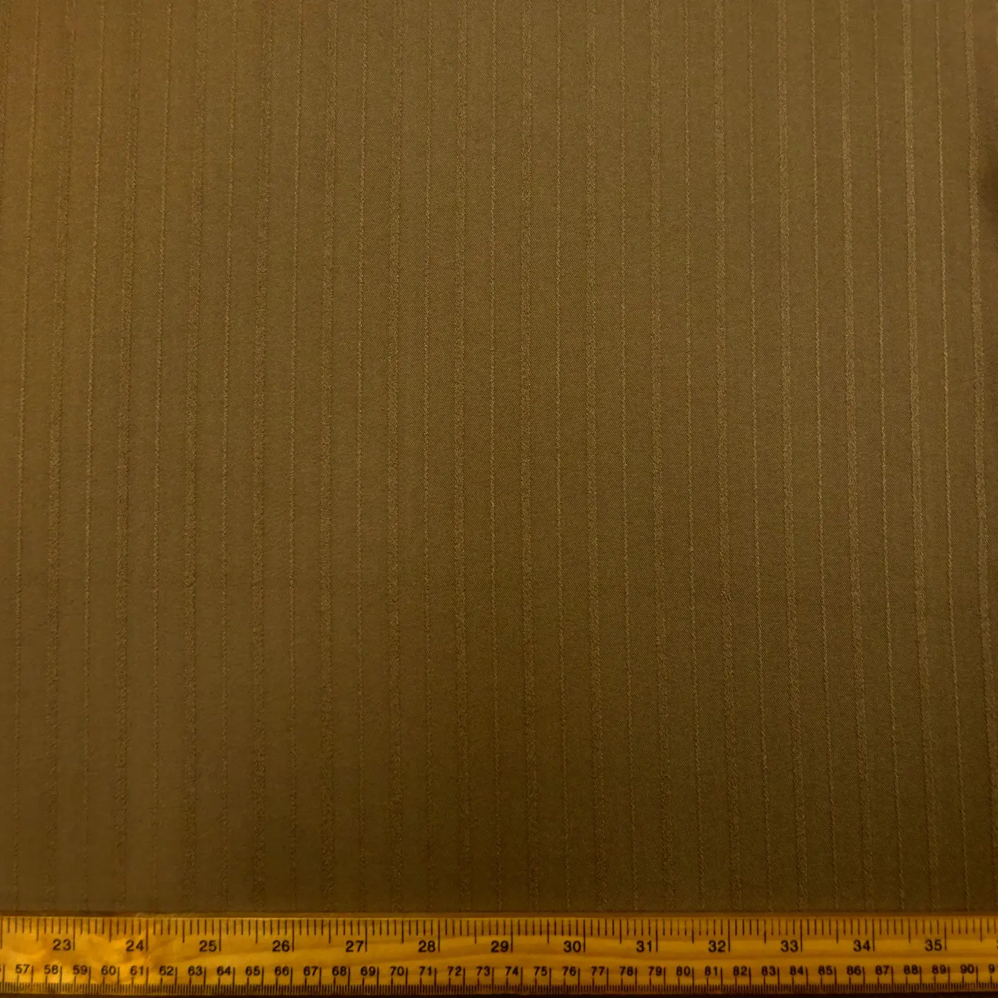 Suiting Fabric Self Stripe Caramel Beige