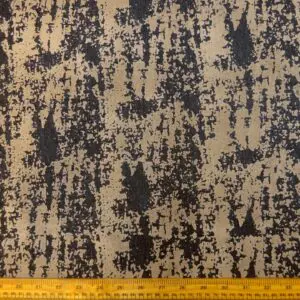 Denim Fabric Flocked Caramel On Black