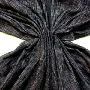 Denim Fabric Distressed Sawdust 220gsm Black