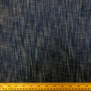 Denim Fabric Distressed Cross Hatch 220gsm Taupe Black