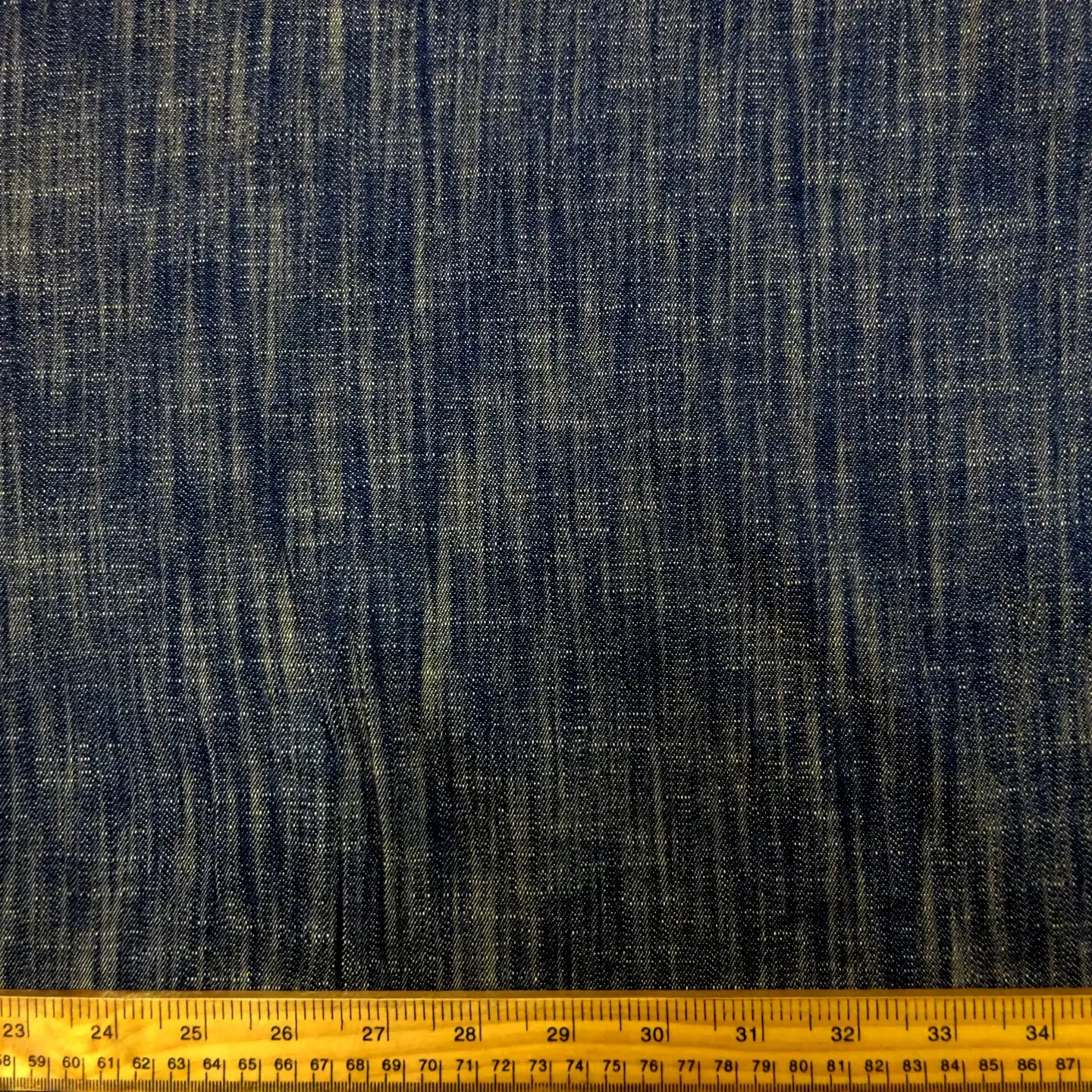 Denim Fabric Distressed Sawdust 220gsm Taupe Black