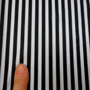 Lycra Fabric Candy Stripe Black White