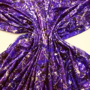 Lycra Fabric Storm Warrior Purple
