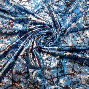 Lycra Fabric Storm Warrior Blue