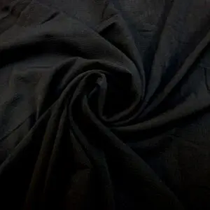Crepe Fabric Fine Drapey Bubble Crepe Black