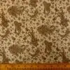 Corduroy Fabric Fudge Paisley Beige Brown