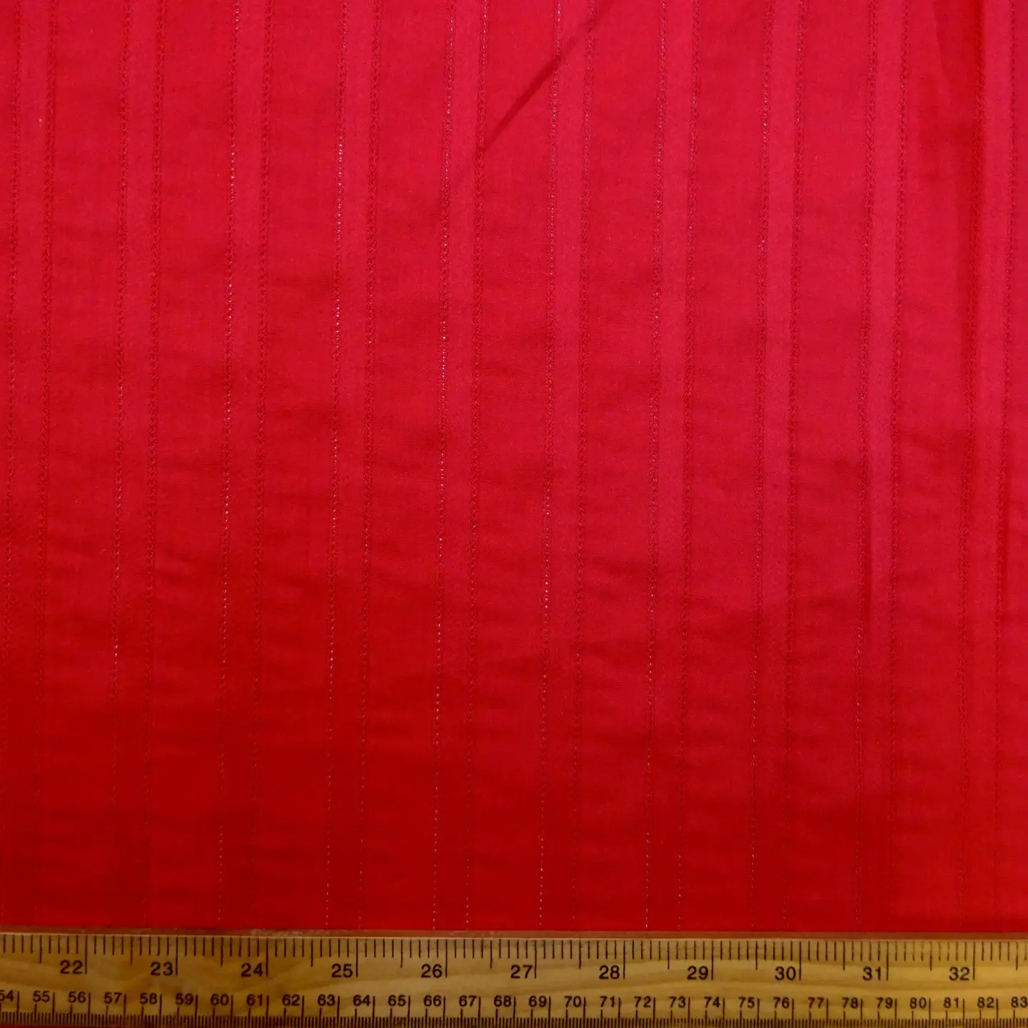 Cotton Fabric Twisted Chain Festive Red
