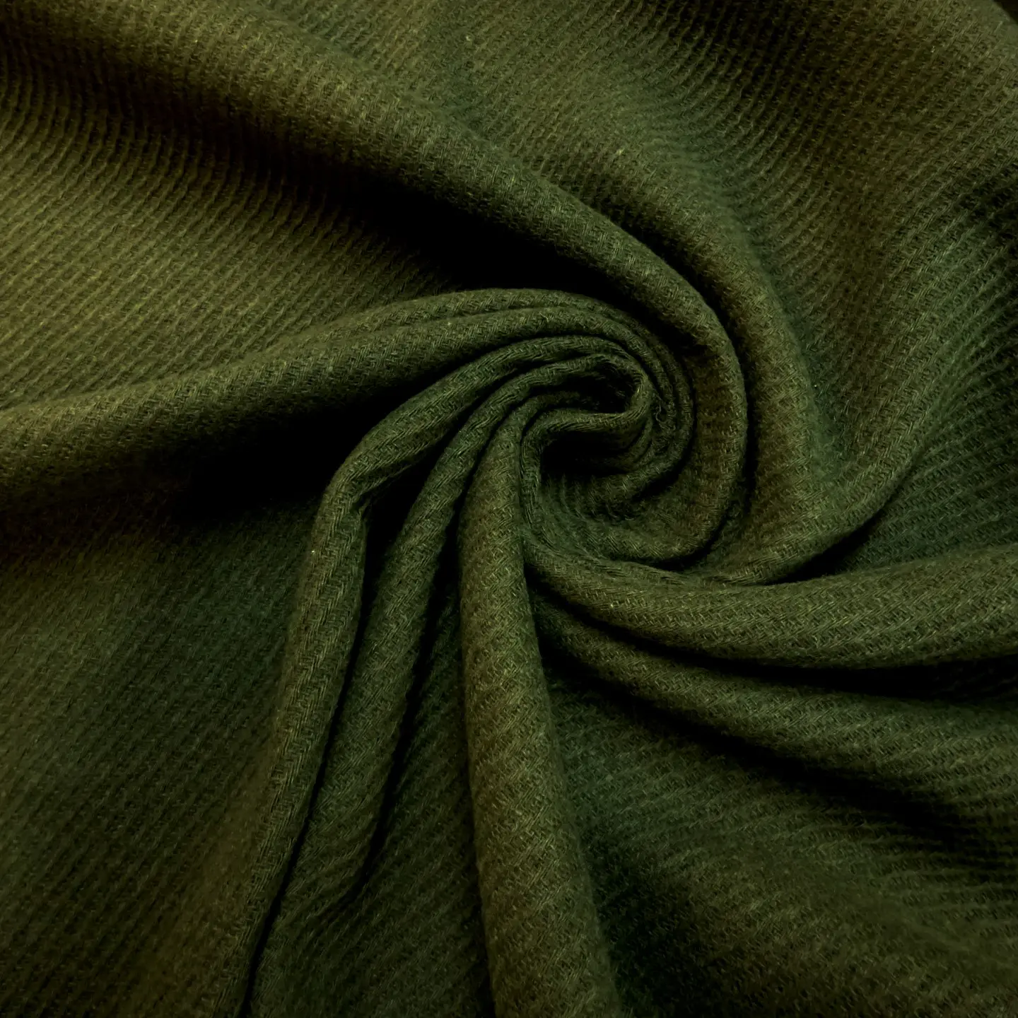 Coating Fabric Rib Look Olive