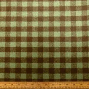 Jacketing Fabric Gladstone Checks Brown Sage