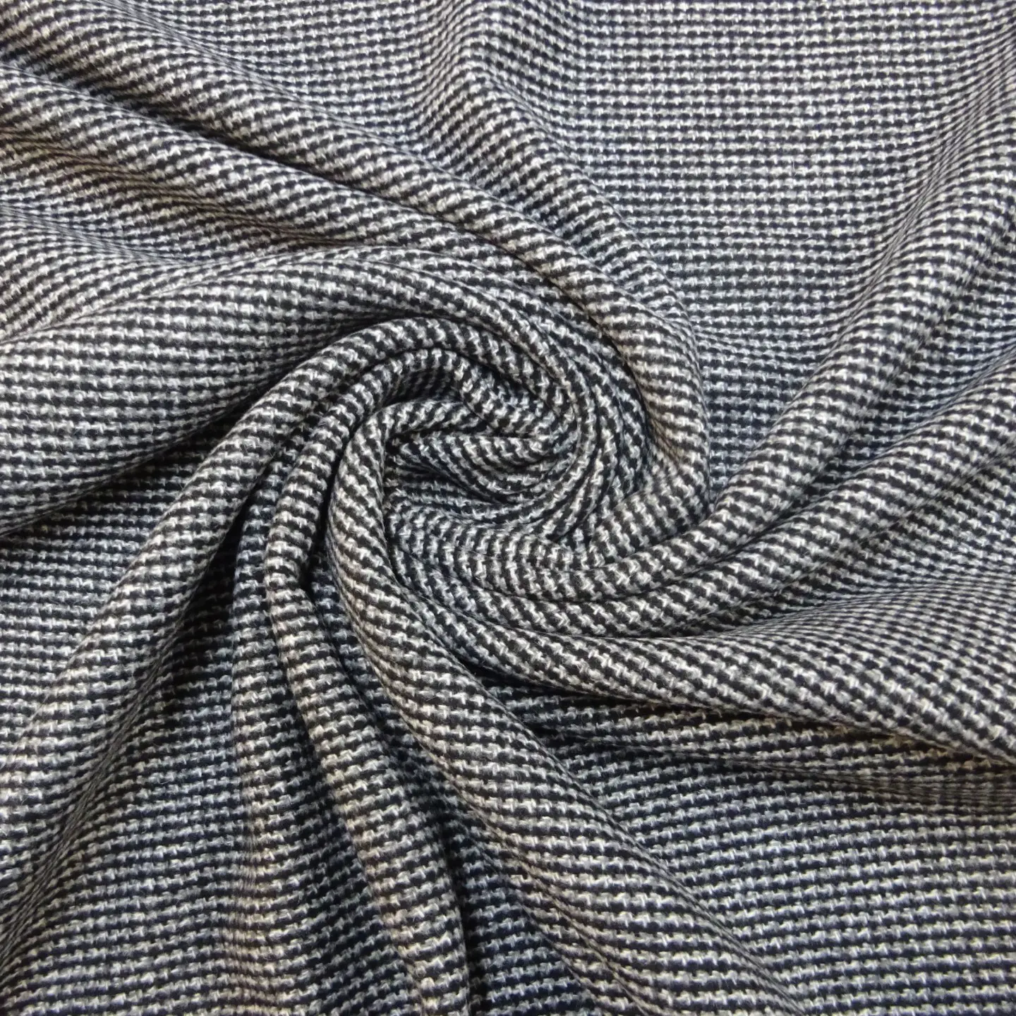 Jacketing Fabric Tweed So English Black Grey