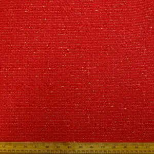 Suiting Fabric Bouclé Wool Mix Faux Balenciaga Red