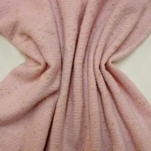 Suiting Fabric Bouclé Wool Mix Faux Balenciaga Pink