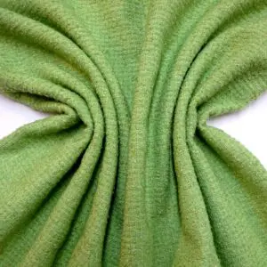 Suiting Fabric Bouclé Wool Mix Faux Balenciaga Turnip Green