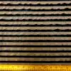 Jersey Fabric Gathered Stripes Silly Frilly Taupe Black