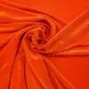 Plissé Jersey Fabric Riblets Shiny Orange