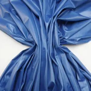 Lycra Fabric Plain Wet Look Botany Blue Dolphin