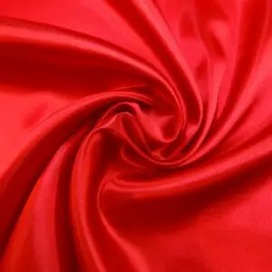 Silky Satin Fabric Code Berg Red