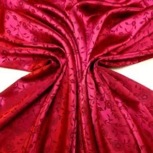 Satin Fabric Saucy Sally Rose Wine